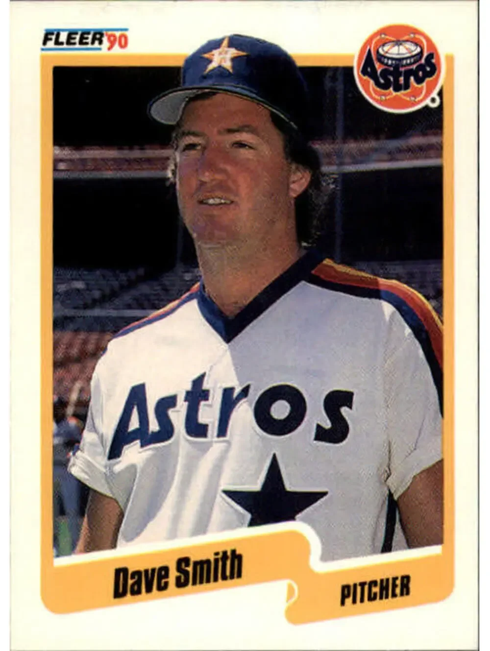 1990 Dave Smith Fleer Baseball Card #238